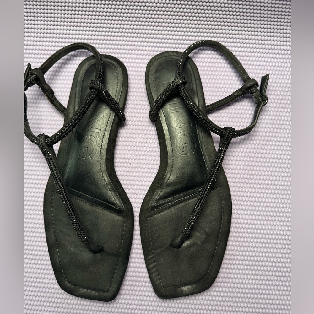 Mango Elegant Black Women's Sandals